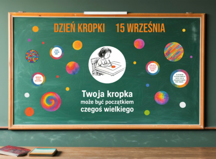 Gotowa grafika edukacyjna – „Dzień kropki” (PDF do druku)
